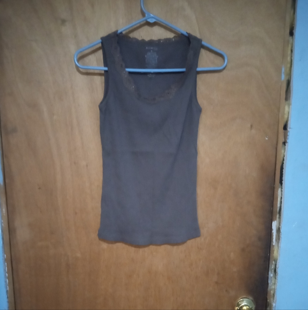 St. John's Bay Chocolate Lace Tank Top
